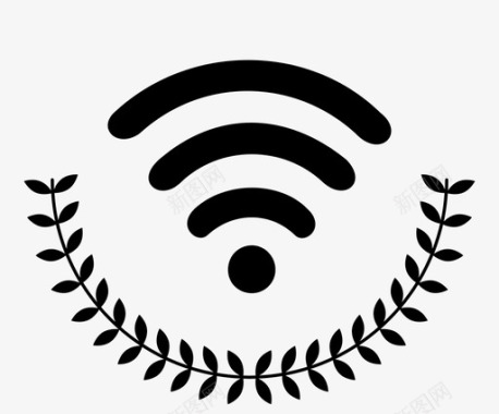 专利认证高级wifi认证连接图标图标