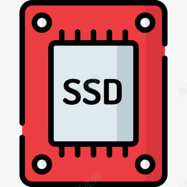 ssdSsd计算机组件2线性颜色图标图标