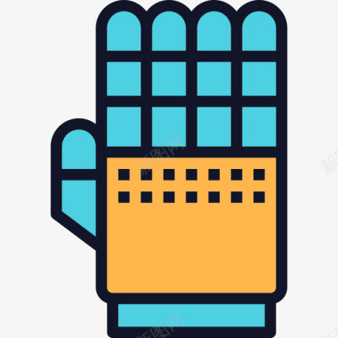 手机器人17线性颜色图标图标