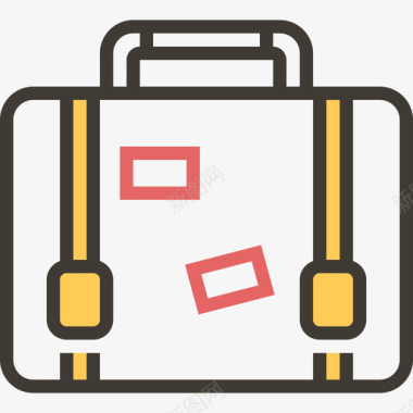 旅游旅行箱旅游旅游2黄影图标图标