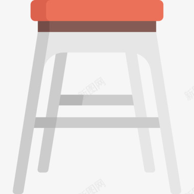 椅子家用电器2扁平图标图标