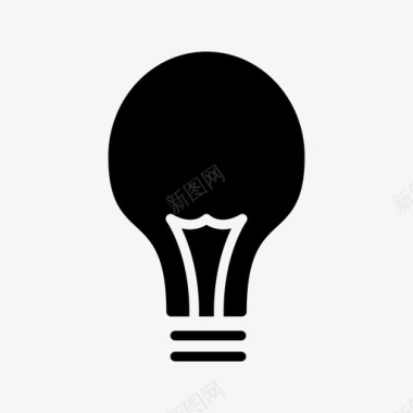 创意创意灯泡商业策略图标图标