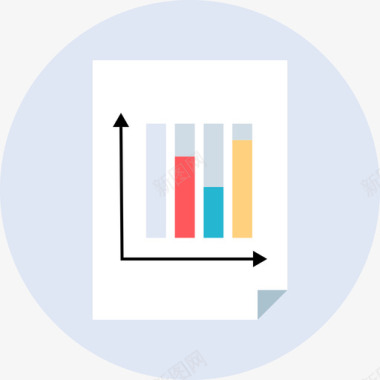 平面自然图标素材条形图网络分析平面图图标图标