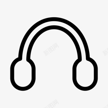耳机线路音乐图标图标