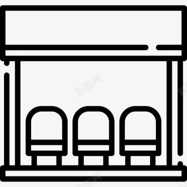 车站的图标公交车站40路直达图标图标