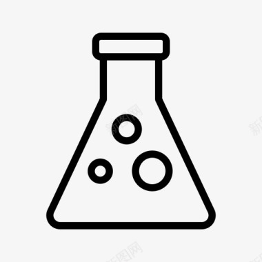 化学器械化学erlenmeyer烧瓶图标图标