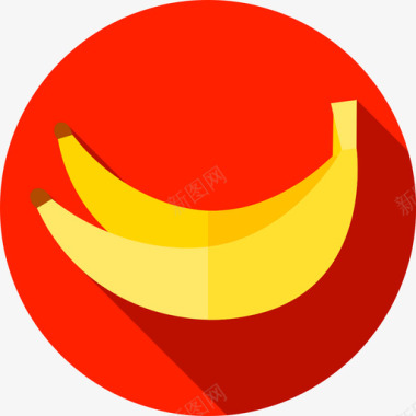 水果香蕉水果和蔬菜2扁平图标图标