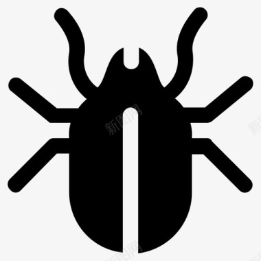 螨臭虫昆虫图标图标