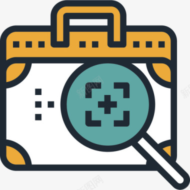 检验合格检验空运2线颜色图标图标