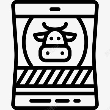 牛肉美食直系牛肉图标图标
