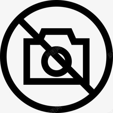直线发射禁止拍照禁止信号3直线图标图标