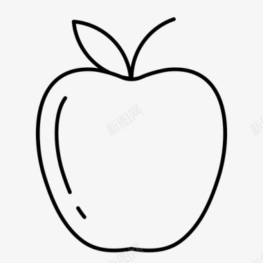 苹果食物新鲜图标图标