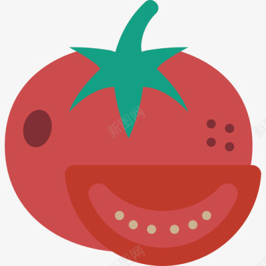 番茄美食6平淡图标图标
