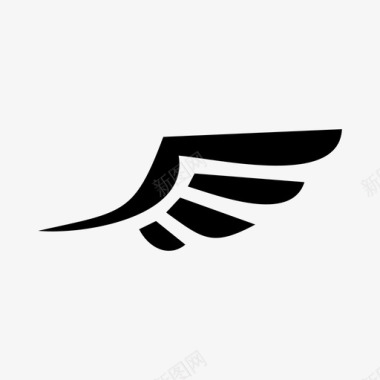 飞翔的鸟翅膀天使鸟图标图标