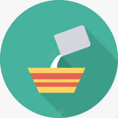 牛奶食品和饮料22循环图标图标