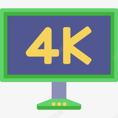 4K牌子4k多媒体14平板图标图标