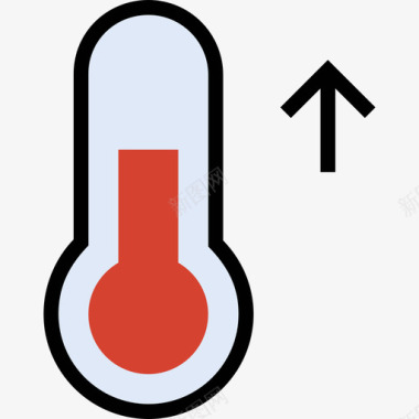 素材82温度计天气82线性颜色图标图标