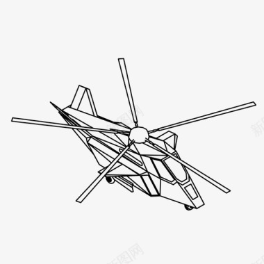 公告飞机直升机飞机飞行图标图标