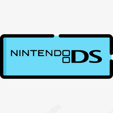 任天堂Ds视频游戏logo2线性颜色图标图标