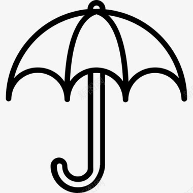 伞盒式包装线状图标图标