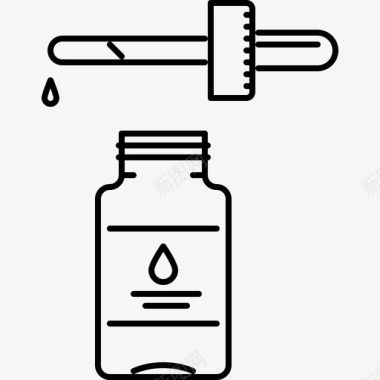 药炉滴药药7线性图标图标