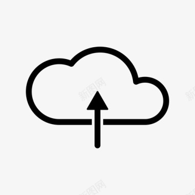 云上传互联网存储图标图标