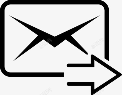 消息电子邮件快速电子邮件互联网图标图标
