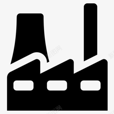 工业工厂工业区图标图标