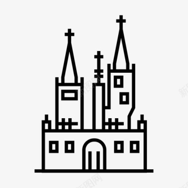 吸血鬼城堡万圣节城堡德古拉鬼魂图标图标