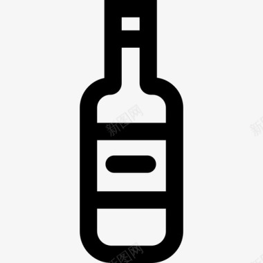 瓶子家居元素3线性图标图标
