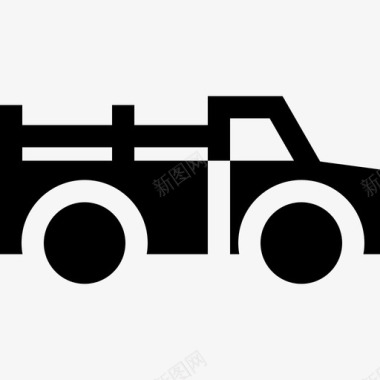 小型卡车农用16装满图标图标
