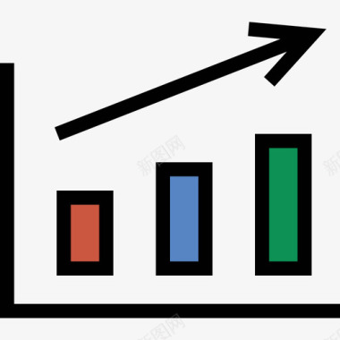 利润seo营销业务财务线色图标图标