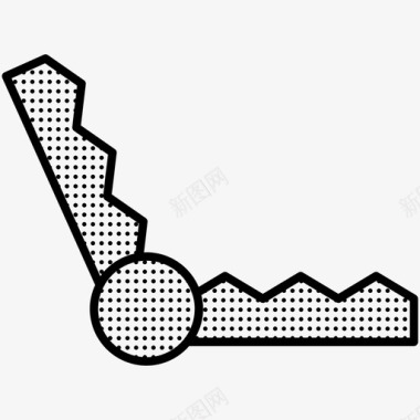 点地热陷阱动物陷阱狩猎点图标图标