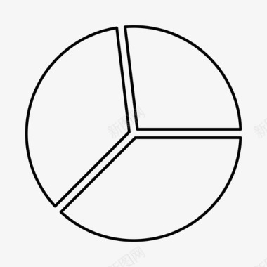 饼图模型分区图表内存图标图标
