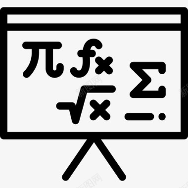 数学图标数学书呆子5线性图标图标