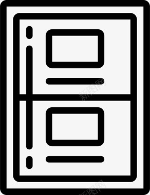 灌装柜文件仓库图标图标