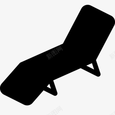 躺椅靠背框架图标图标