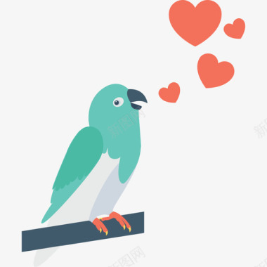 鸟笼婚礼爱情鸟爱情与婚礼3平淡图标图标