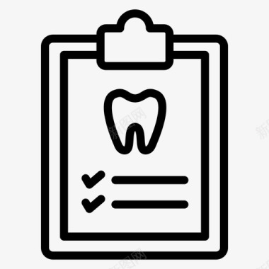 牙齿检查牙齿牙医图标图标