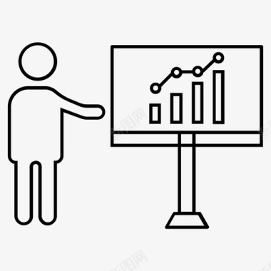 销售飘带演示营销销售图标图标