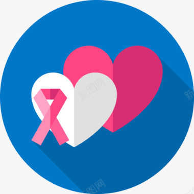 心脏监护仪心脏世界癌症意识日平图标图标