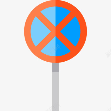 WiFi信号禁止停车禁止信号平放图标图标