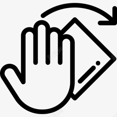 向左旋转旋转照片编辑工具8线性图标图标