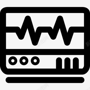 心电图心电图医学44线性图标图标