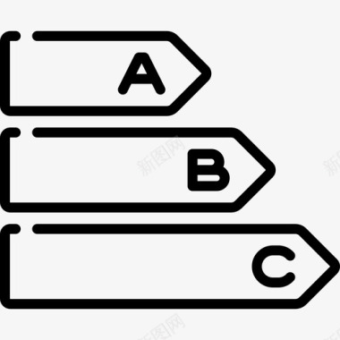 能量回收能量等级电工工具和元件3线性图标图标
