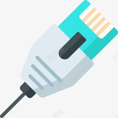 局域网网卡局域网计算机组件扁平图标图标