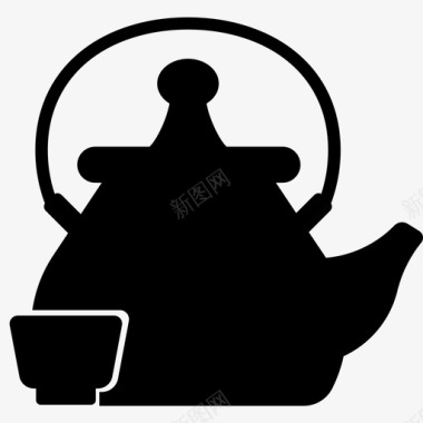 茶瓷器饮料图标图标