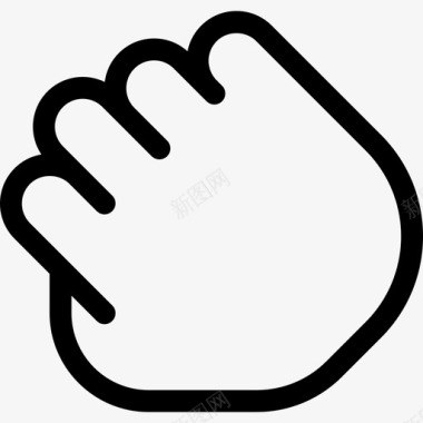 线性图标删除抓取触摸手势6线性图标图标