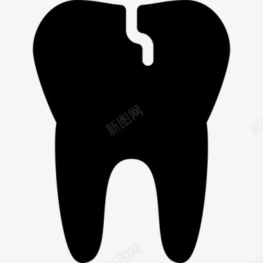 小牙齿牙齿医疗保健3填充图标图标