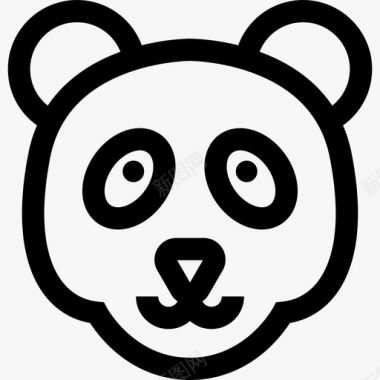 熊猫熊猫野生动物7直系图标图标